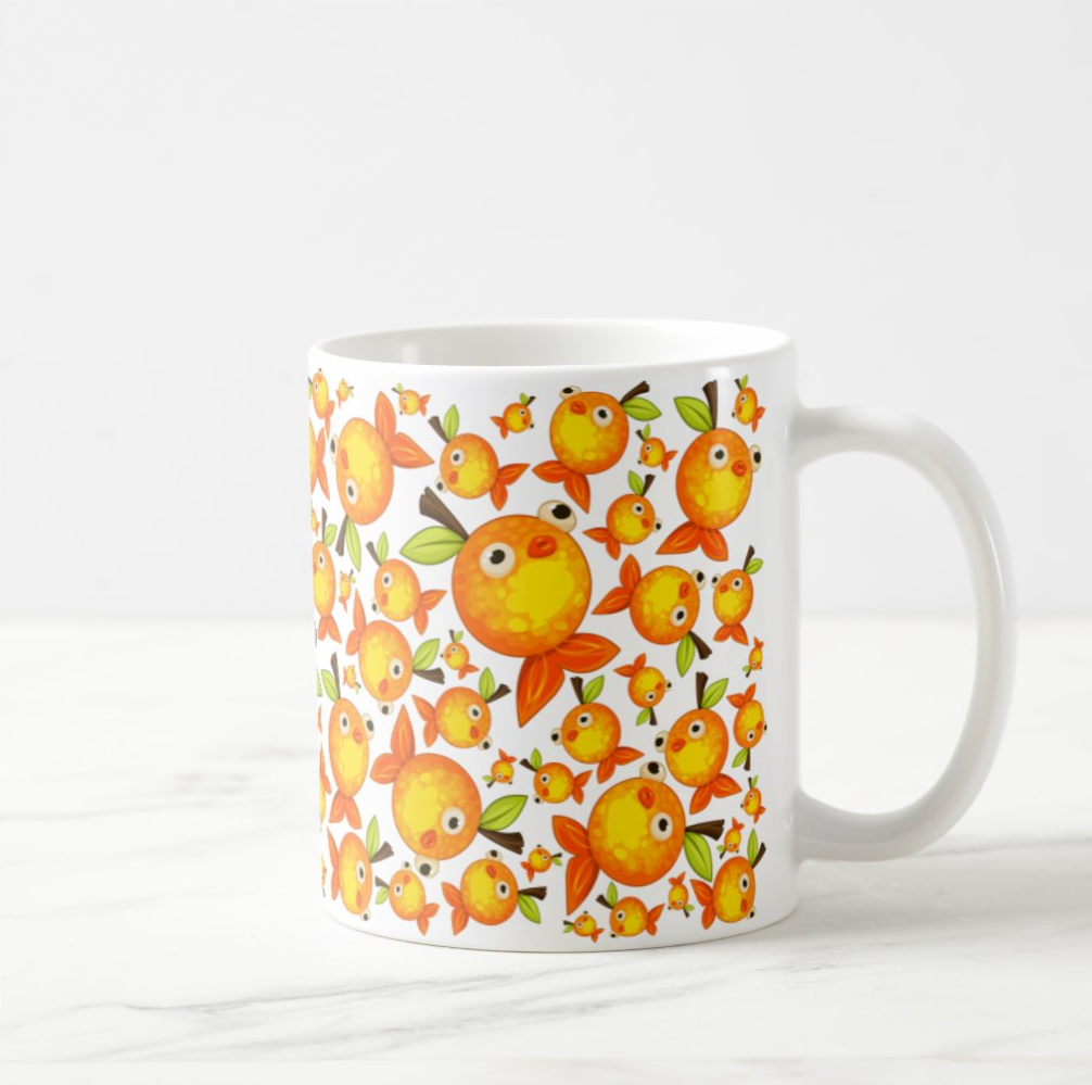 Orange Fish Mug