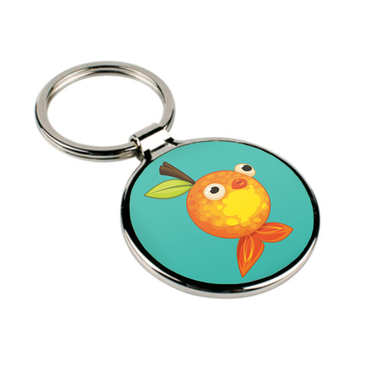 Orange Fish Keychain